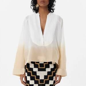 NEW MARIA CHER corrientes josephine shirt in off white